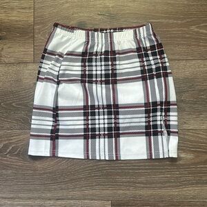 White, Black, and Red SHEIN skirt